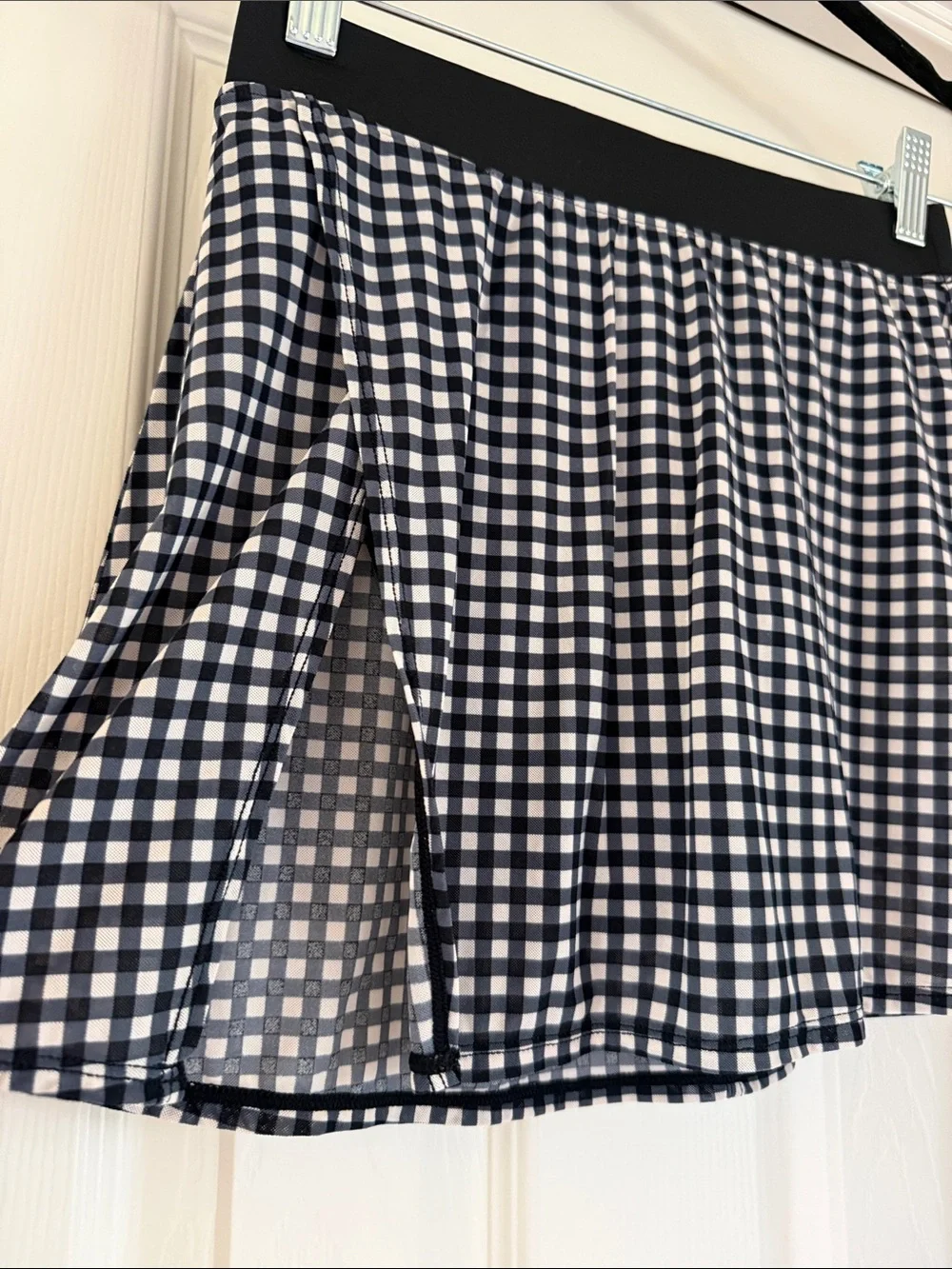 ALO gingham skirt